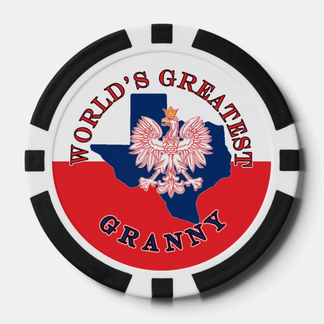 World's Greatest Granny Poker Chips (Front)