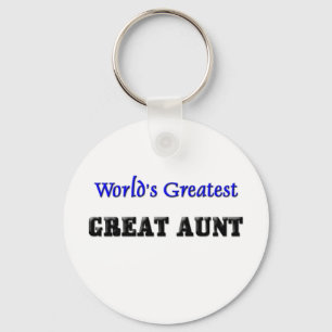 World's Greatest Great Aunt Keychain