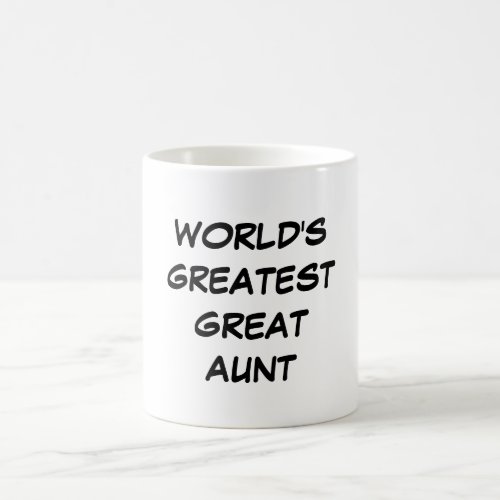Worlds Greatest Great Aunt Mug