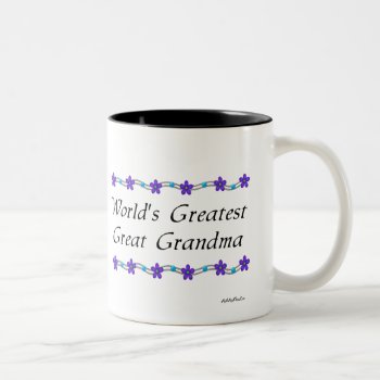 World's Greatest Great Grandma Two-tone Coffee Mug by MishMoshTees at Zazzle