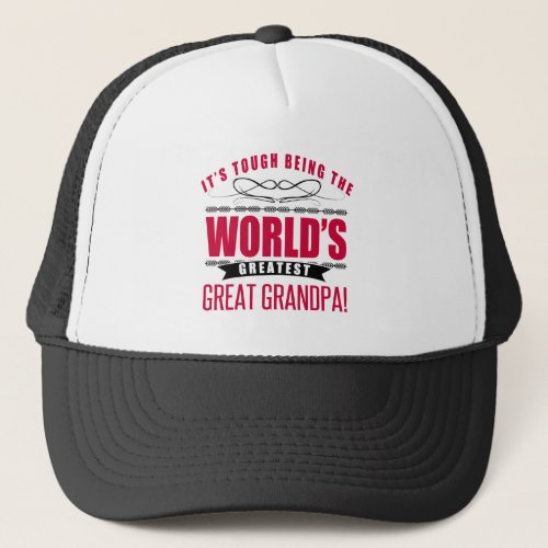 Worlds Greatest Great Grandpa Trucker Hat