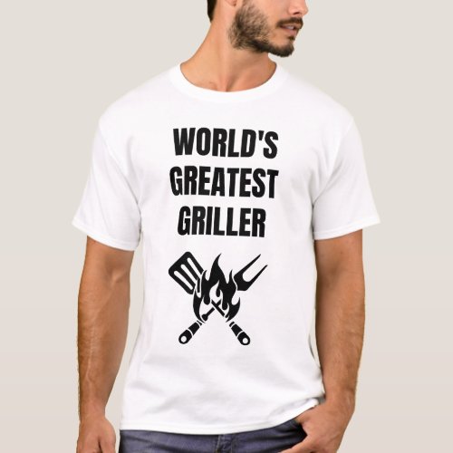 Worlds Greatest Griller  BBQ Master Design   T_Shirt