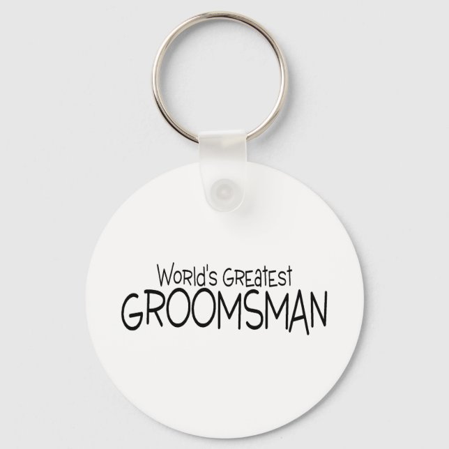 Worlds Greatest Groomsman Keychain (Front)