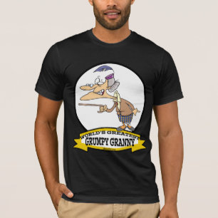 WORLDS GREATEST GRUMPY GRANNY CARTOON T-Shirt