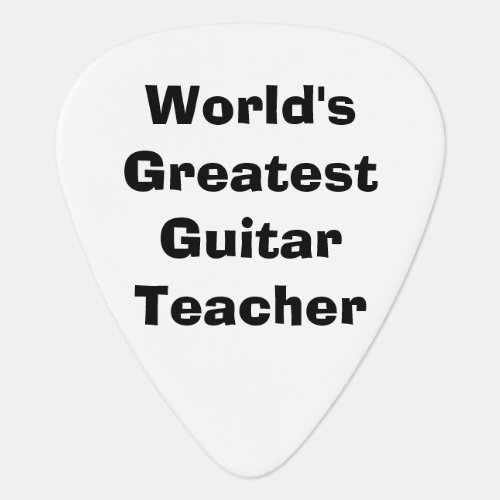 Worlds Greatest Guitar Teacher Guitar Pick