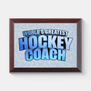World's Greatest Hockey Coach Award Plaque