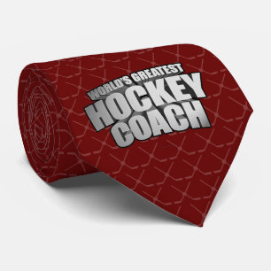 Worlds Greatest Hockey Coach Neck Tie