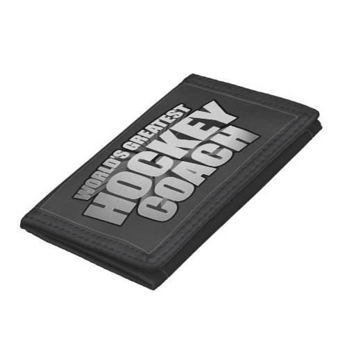 Worlds Greatest Hockey Coach Tri_fold Wallet