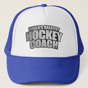 Worlds Greatest Hockey Coach Trucker Hat