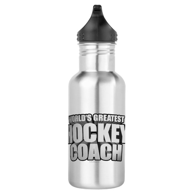 World's Greatest Hockey Coach Water Bottle (Right)