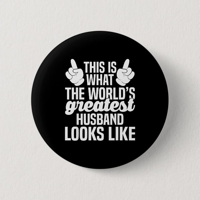 World's greatest husband _ husband ever  button (Front)