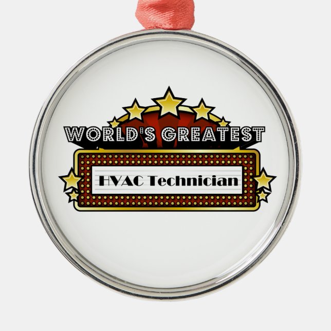 World's Greatest HVAC Technician Metal Ornament (Front)