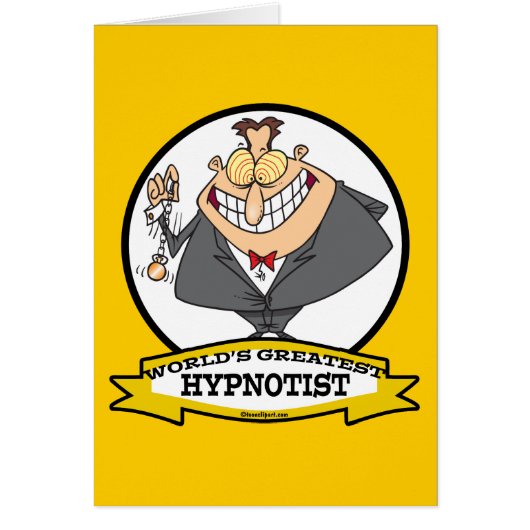 WORLDS GREATEST HYPNOTIST CARTOON CARDS (Front)