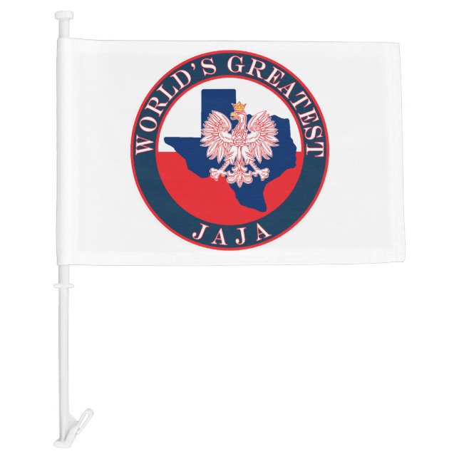 World's Greatest Jaja Car Flag (Front)