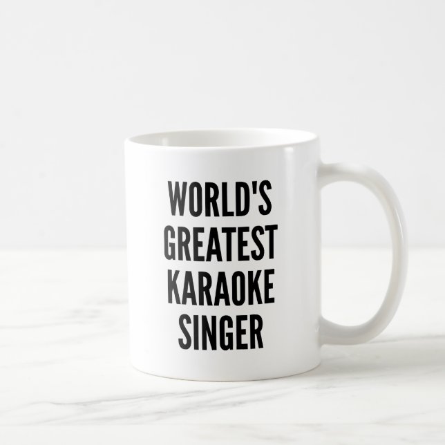 Worlds Greatest Karaoke Singer Coffee Mug (Right)