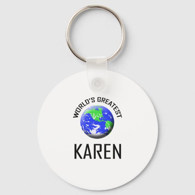 World's Greatest Karen Keychain (Front)