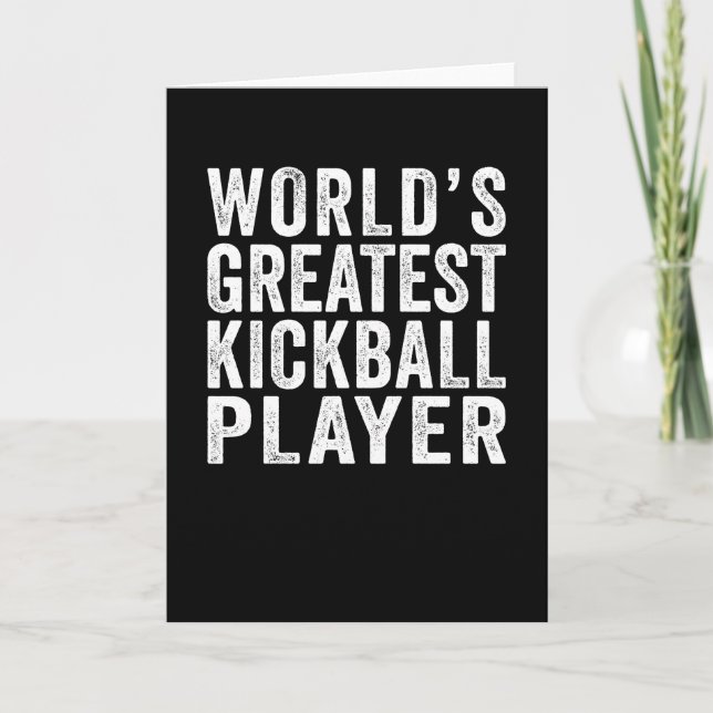 World's Greatest Kickball Player Card (Front)