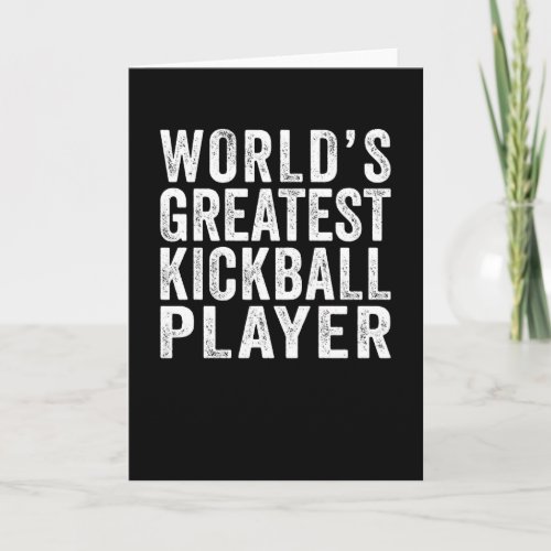 Worlds Greatest Kickball Player Card