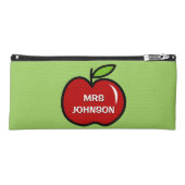 World's Greatest Kindergarten teacher red apple Pencil Case (Front)