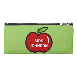 World's Greatest Kindergarten teacher red apple Pencil Case