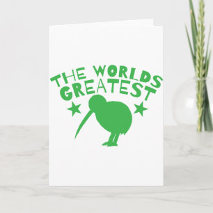 World's GREATEST KIWI (New Zealand funny) Card