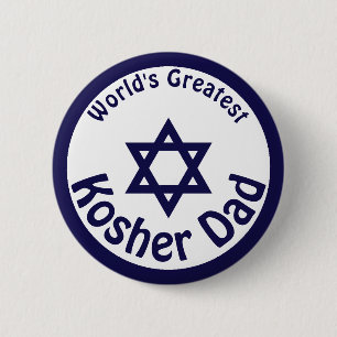 World's Greatest Kosher Dad Button