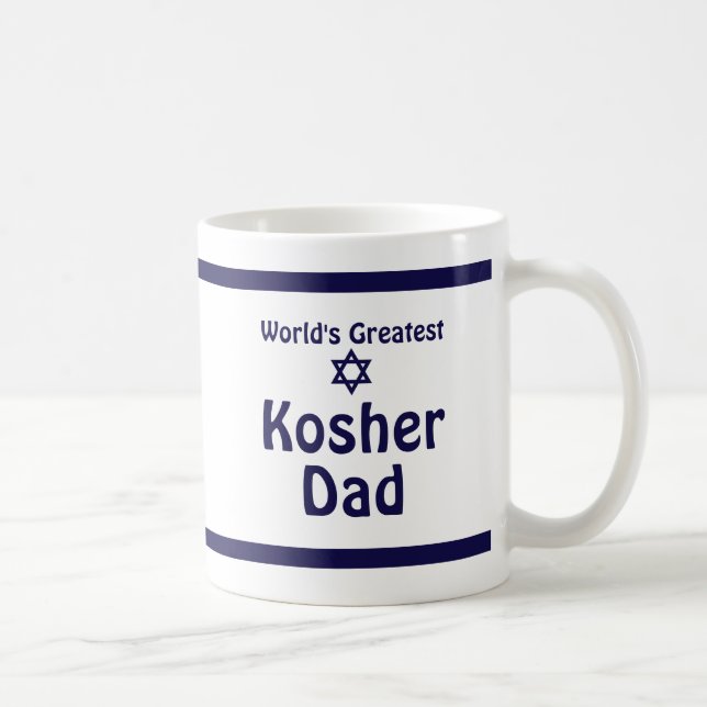World's Greatest Kosher Dad Coffee Mug (Right)