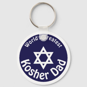 World's Greatest Kosher Dad Keychain