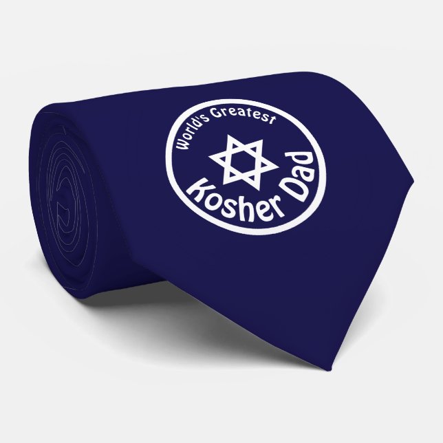 World's Greatest Kosher Dad Tie (Rolled)
