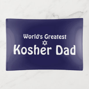 World's Greatest Kosher Dad Trinket Tray
