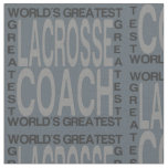 Worlds Greatest Lacrosse Coach Fabric