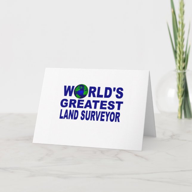 World's Greatest Land Surveyor Card (Front)