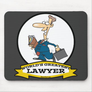 WORLDS GREATEST LAWYER II MEN CARTOON MOUSE PAD