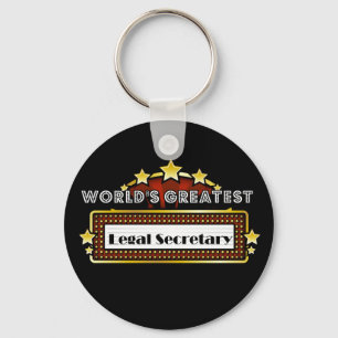 World's Greatest Legal Secretary Keychain