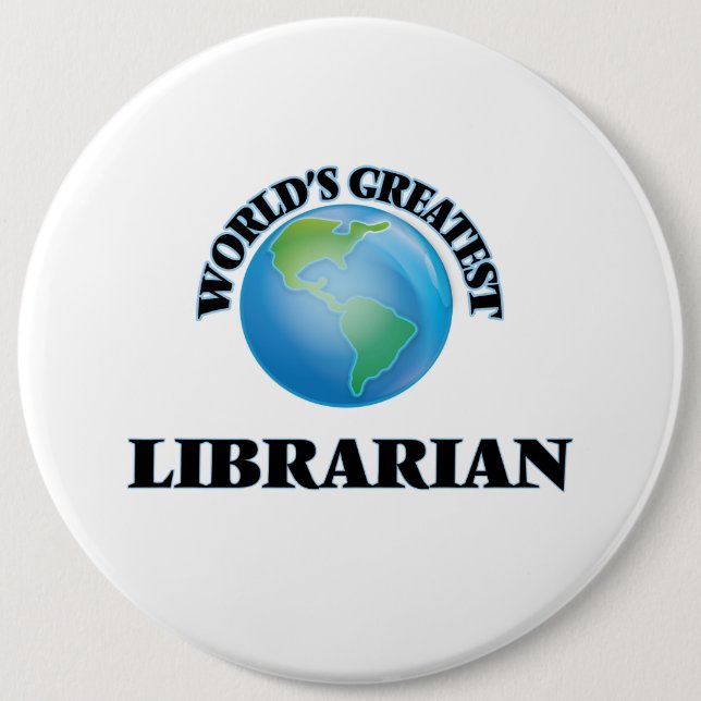 World's Greatest Librarian Button (Front)