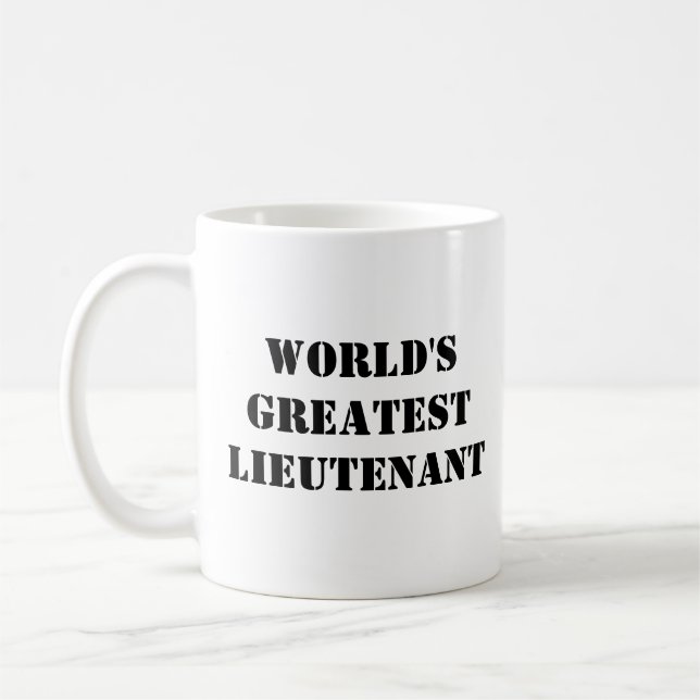 "World's Greatest Lieutenant" Mug (Left)