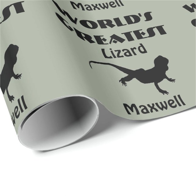 Worlds Greatest Lizard Wrapping Paper (Roll Corner)