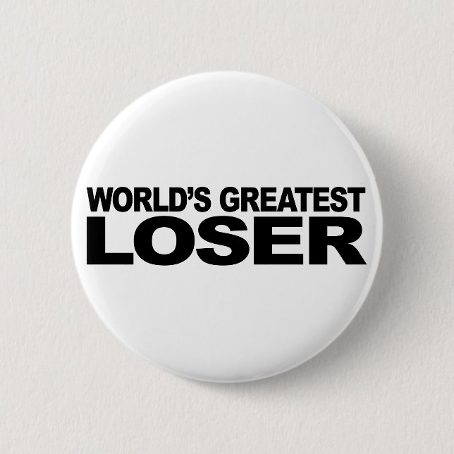 World's Greatest Loser Button (Front)