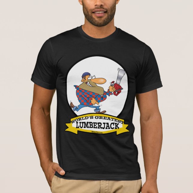 WORLDS GREATEST LUMBERJACK MEN CARTOON T-Shirt (Front)