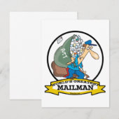 WORLDS GREATEST MAILMAN MEN CARTOON (Front/Back)