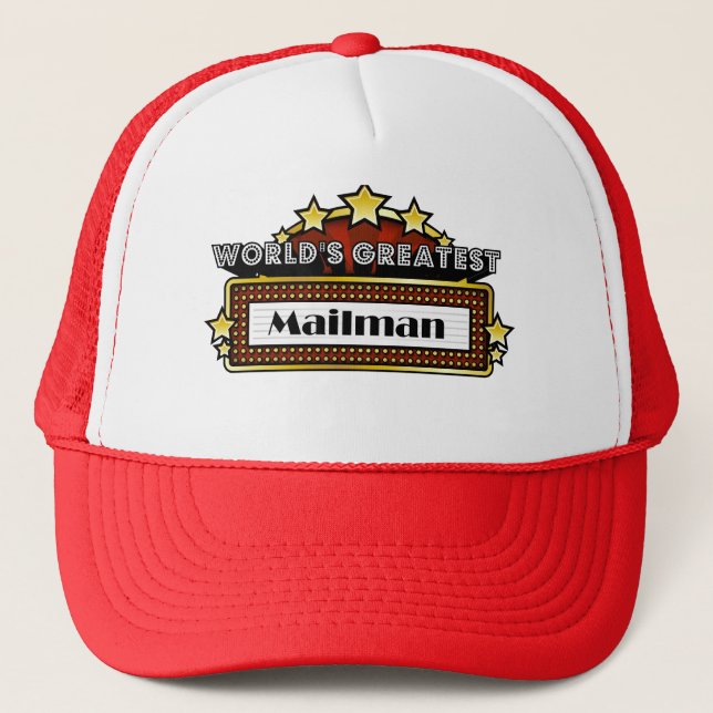 World's Greatest Mailman Trucker Hat (Front)