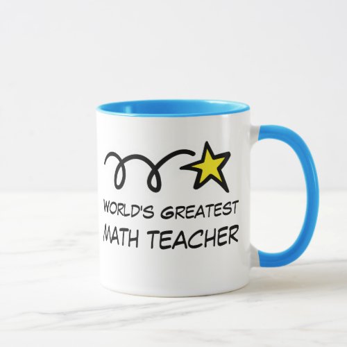 Worlds Greatest Math Teacher _ Coffee Mug gift