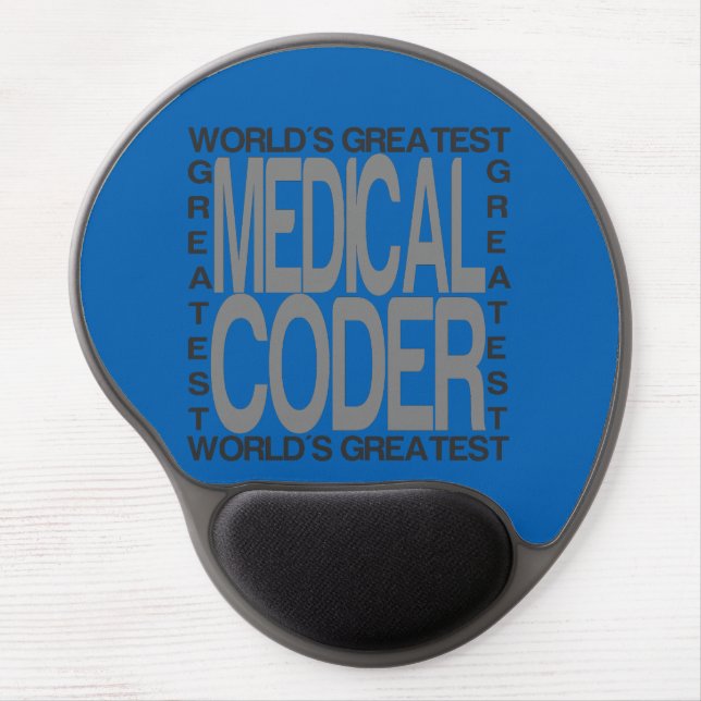 Worlds Greatest Medical Coder Gel Mouse Pad (Front)