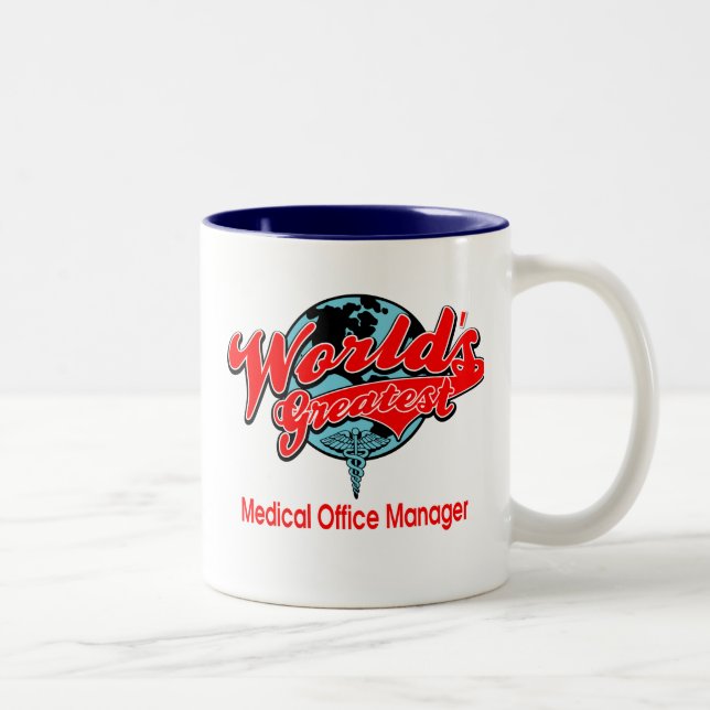 World's Greatest Medical Office Manager Two-Tone Coffee Mug (Right)