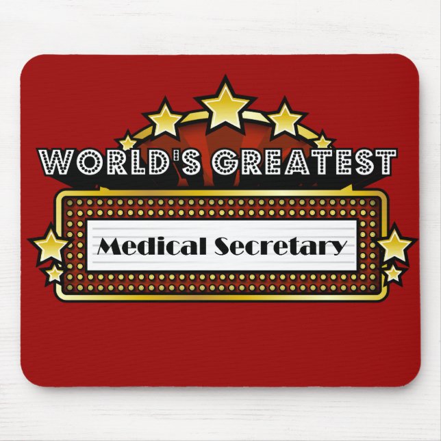 World's Greatest Medical Secretary Mouse Pad (Front)