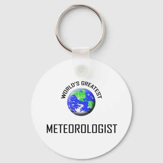 World's Greatest Meteorologist Keychain (Front)