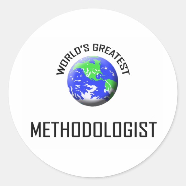World's Greatest Methodologist Classic Round Sticker (Front)