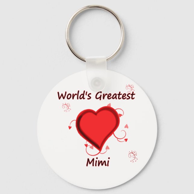 World's Greatest mimi Keychain (Front)