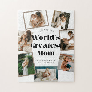 World's Greatest Mom 7 Photo Collage Jigsaw Puzzle