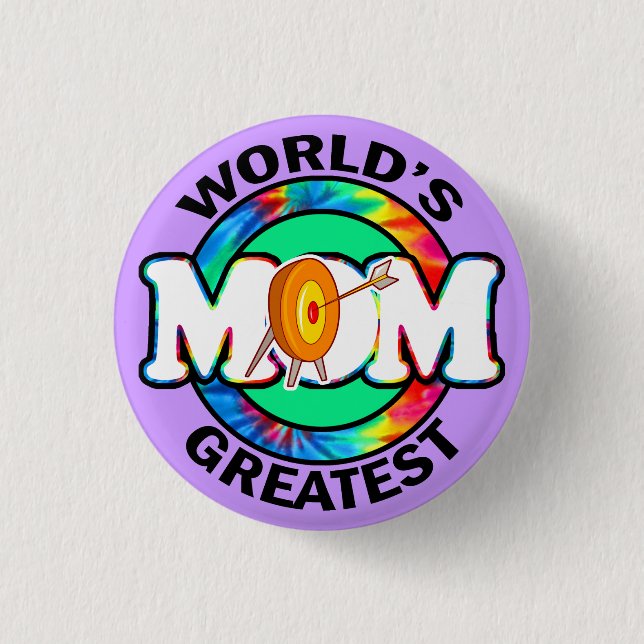 World's Greatest Mom; Archery Button (Front)